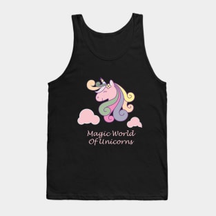 Magic World of unicorns Tank Top